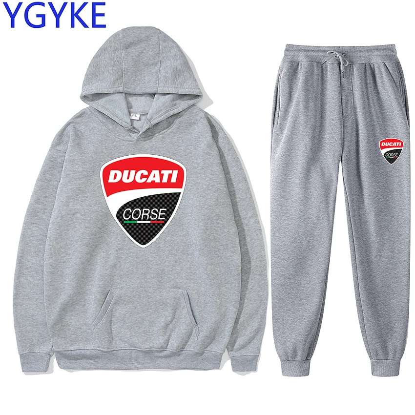 DUCATI2022 new spring and autumn men's hooded loose sweater plus casual trousers fashion outdoor sports suit two-piece
DUCATI2022 new spring and autumn men's hooded loose sweater plus casual trousers fashion outdoor sports suit two-piece