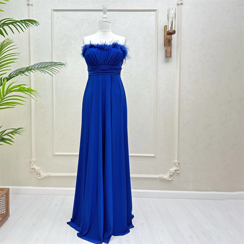 Off Shoulder A-Line Formal Evening Dresses Feathers High Side Slit Solid Prom Dress Backless Floor Length Bridesmaid Party Gowns
Off Shoulder A-Line Formal Evening Dresses Feathers High Side Slit Solid Prom Dress Backless Floor Length Bridesmaid Party Gowns