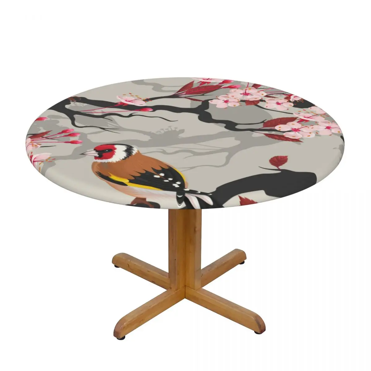 Round Table Cover for Dining Table Elastic Tablecloth Blooming Cherry Branch And Spring Birds Fitted House Hotel Decoration
Round Table Cover for Dining Table Elastic Tablecloth Blooming Cherry Branch And Spring Birds Fitted House Hotel Decoration
