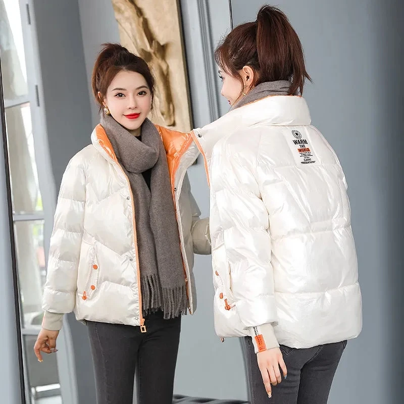 Winter female parka 2021 new cotton-padded jacket stand-up collar short down jacket loose Korean thick padded cotton jacket coat
Winter female parka 2021 new cotton-padded jacket stand-up collar short down jacket loose Korean thick padded cotton jacket coat
