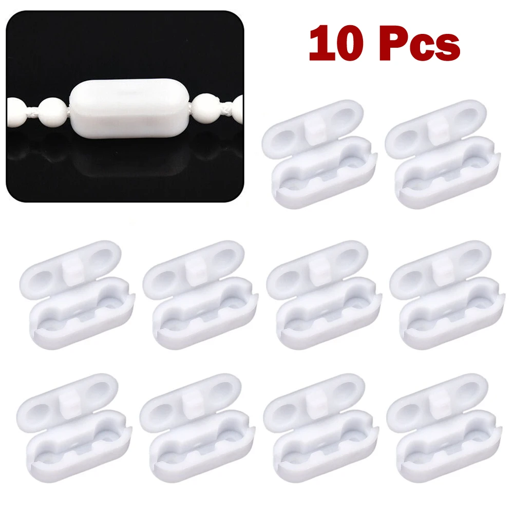 10x Plastic Roller Blinds Pull Cord Connector Curtain Chain Connector For Vertical Blinds Joiners Curtain Repair Replacement
10x Plastic Roller Blinds Pull Cord Connector Curtain Chain Connector For Vertical Blinds Joiners Curtain Repair Replacement
