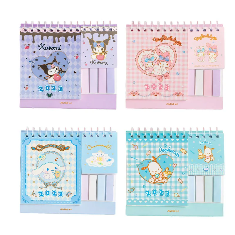 4Pcs Kawaii Kuromi Cinnamoroll My Melody 2023 Notepad Calendar Anime Sanrioed Girl Heart Cute Notebook Cartoon Guestbook 
4Pcs Kawaii Kuromi Cinnamoroll My Melody 2023 Notepad Calendar Anime Sanrioed Girl Heart Cute Notebook Cartoon Guestbook