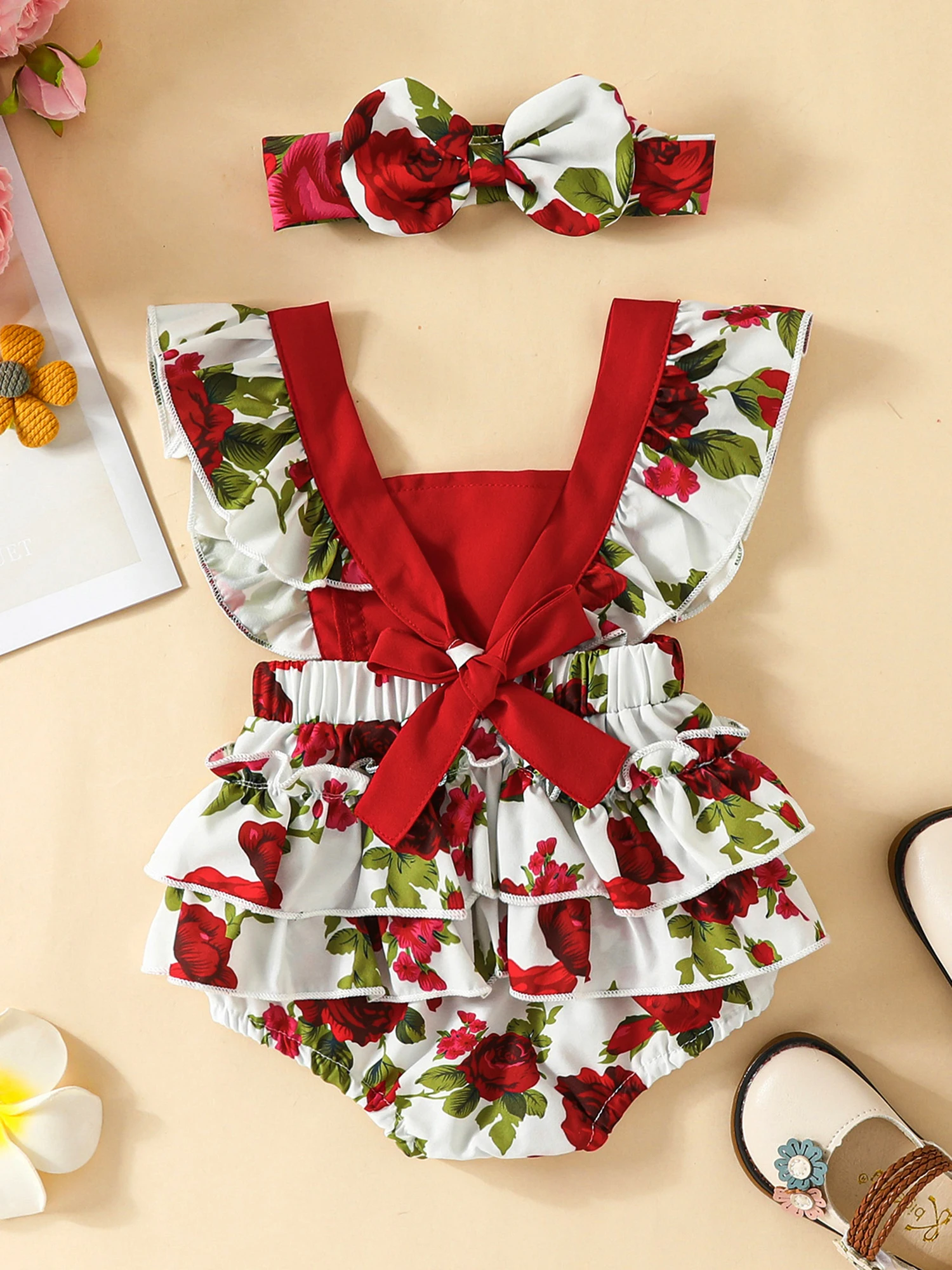 Adorable Infant Girls Floral Jumpsuit with Ruffled Bodysuit and Headband - Perfect Summer Outfit for Your Little Daisy
Adorable Infant Girls Floral Jumpsuit with Ruffled Bodysuit and Headband - Perfect Summer Outfit for Your Little Daisy