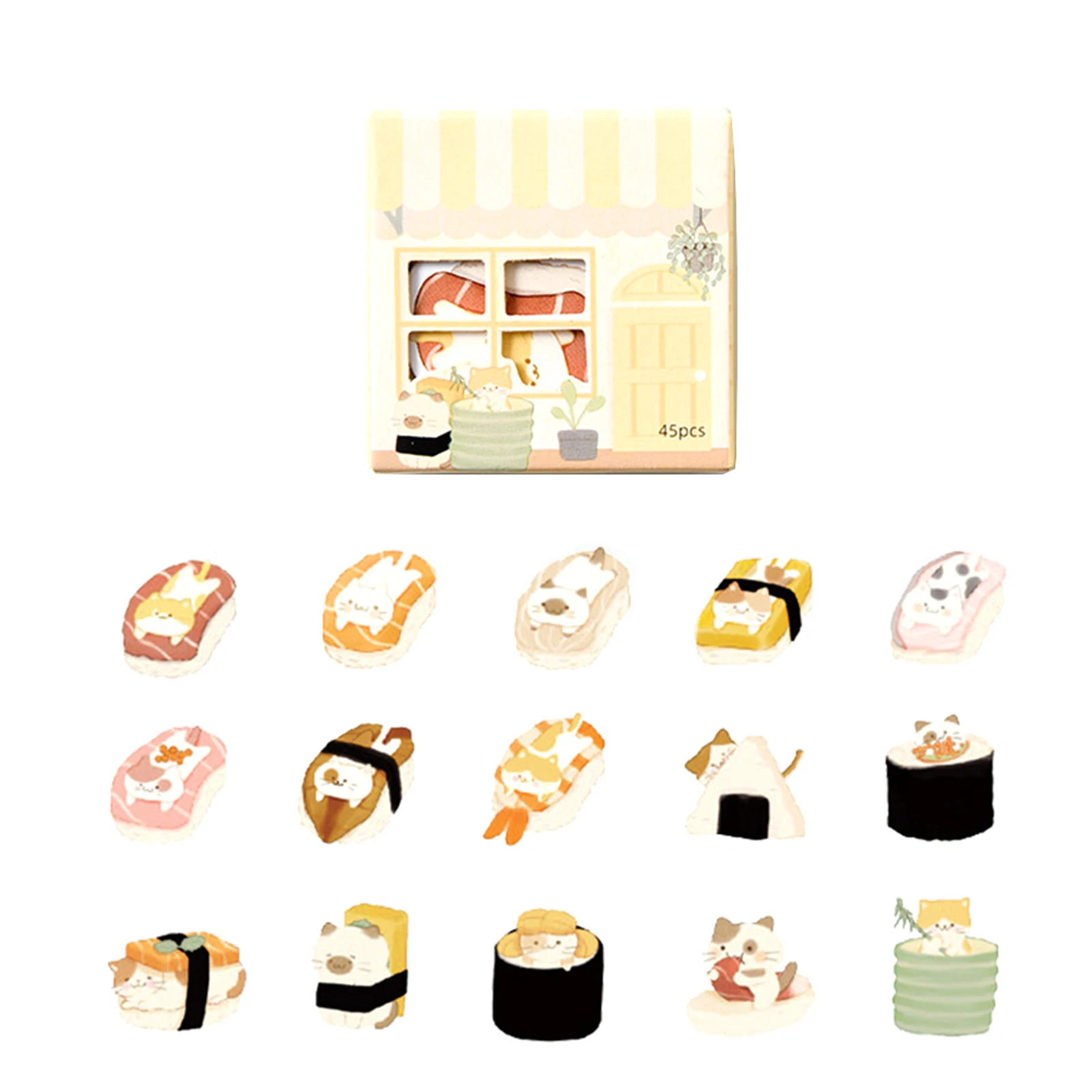 45pcs/box DIY Craft Self Adhesive Cute Portable Waterproof Stationery Bird Cat Penguin Cartoon Sticker For Scrapbooking Pig Bear
45pcs/box DIY Craft Self Adhesive Cute Portable Waterproof Stationery Bird Cat Penguin Cartoon Sticker For Scrapbooking Pig Bear