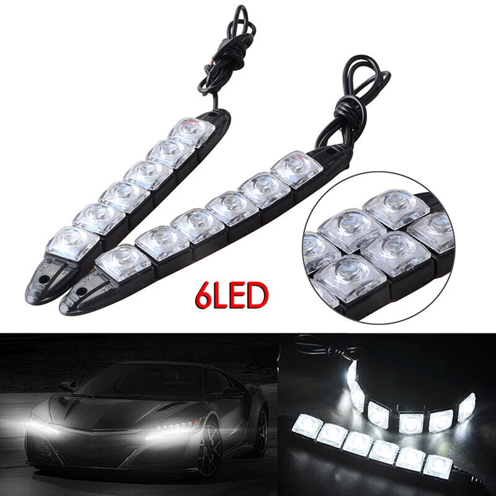 2Pcs Led Bulb Auto Led Flexible Silicone Led Daytime Running Light 6LED With Lens DC 12V White Headlight Parking Fog Lamp
2Pcs Led Bulb Auto Led Flexible Silicone Led Daytime Running Light 6LED With Lens DC 12V White Headlight Parking Fog Lamp