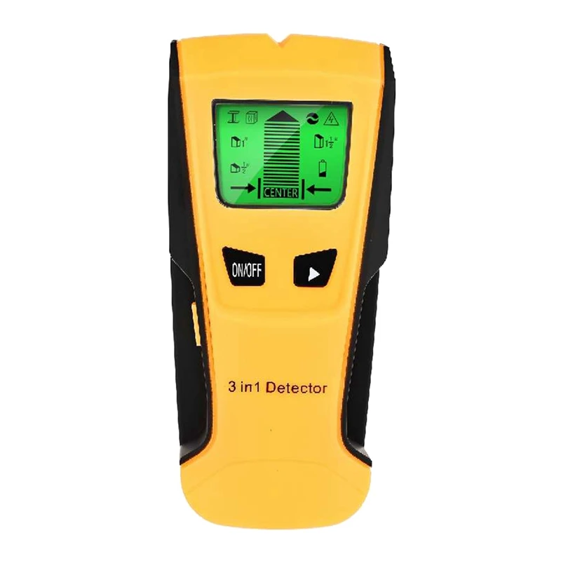 3 In 1 Metal Detector Wall Scanner Finder Wall Detector Wall Metal Detector Find Metal Wood Studs AC Voltage Live Wire Detect
3 In 1 Metal Detector Wall Scanner Finder Wall Detector Wall Metal Detector Find Metal Wood Studs AC Voltage Live Wire Detect