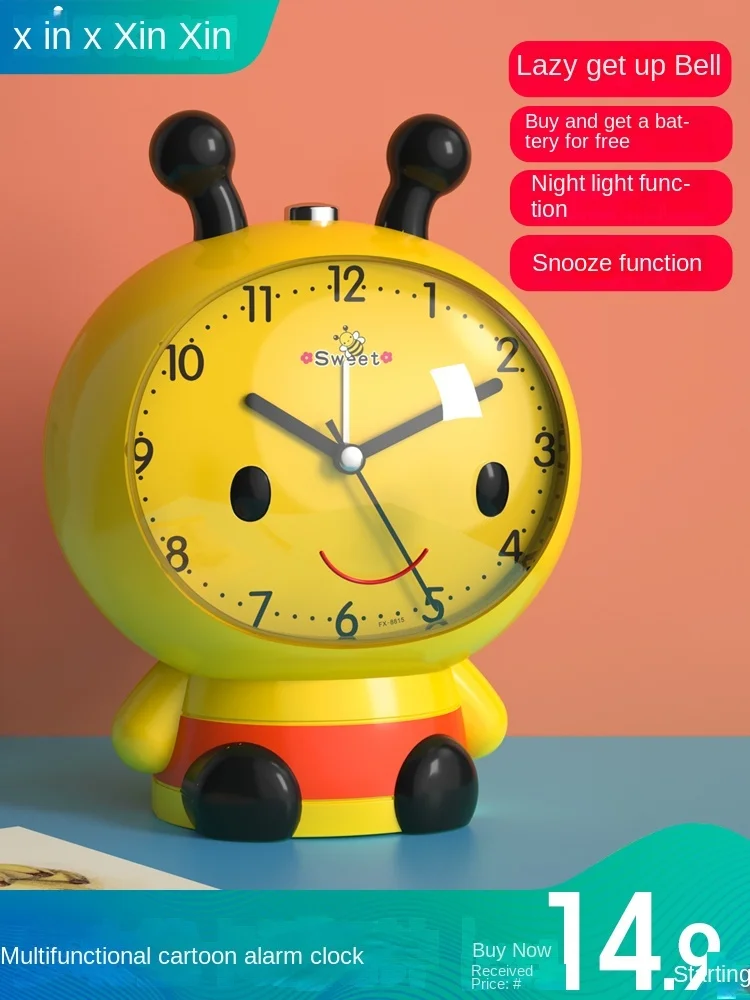 2021 new alarm clock student special wake-up artifact cartoon strong wake-up small bedroom children's boys and girls' dormitory
2021 new alarm clock student special wake-up artifact cartoon strong wake-up small bedroom children's boys and girls' dormitory