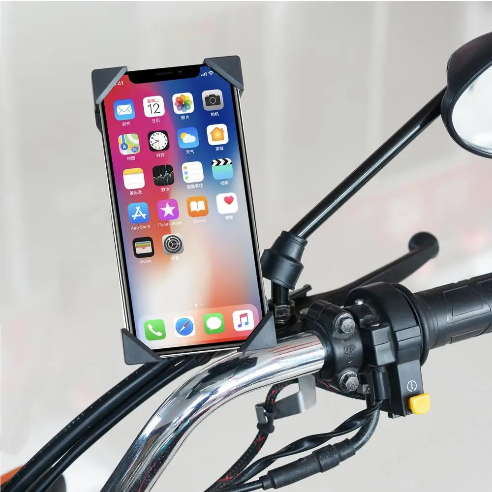 Motorcycle Mobile Phone Holder Universal Bicycle Phone Stand Anti-slip Bracket GPS Clip Mountain Bike Support for All phones
Motorcycle Mobile Phone Holder Universal Bicycle Phone Stand Anti-slip Bracket GPS Clip Mountain Bike Support for All phones