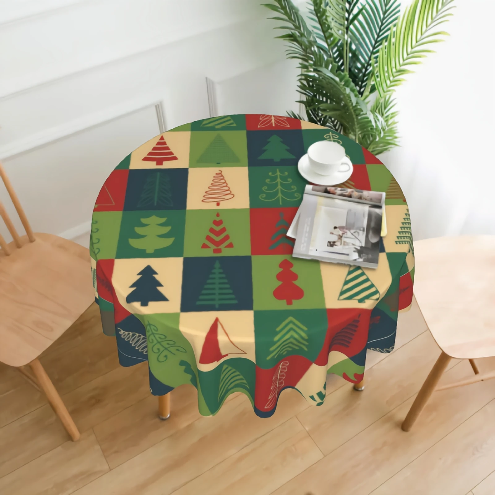 Colorful Christmas Tree Round Tablecloth Washable Resistant Water-Proof Table Cloth for Dining Table Party Home Decor 60 Inches
Colorful Christmas Tree Round Tablecloth Washable Resistant Water-Proof Table Cloth for Dining Table Party Home Decor 60 Inches