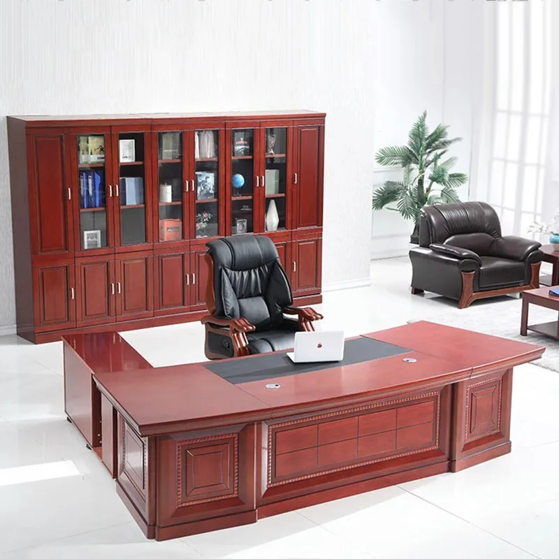Executive Boss Work Desk Luxury Wood Mesa Corner Standing Table Reception Modern Escritorio Con Cajones Office Furniture DWH
Executive Boss Work Desk Luxury Wood Mesa Corner Standing Table Reception Modern Escritorio Con Cajones Office Furniture DWH