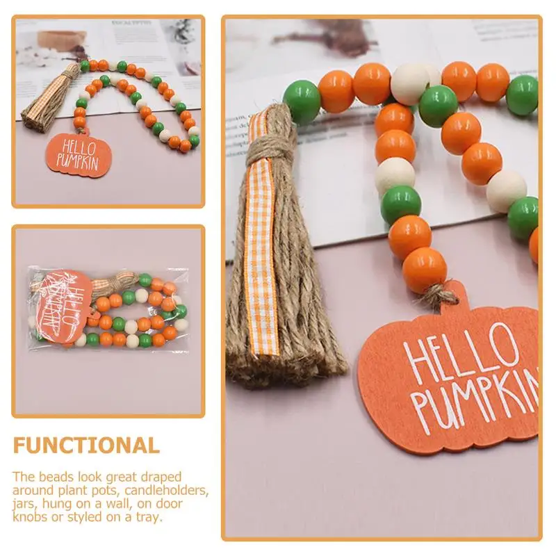 Wooden Beads Garland Pendant Rustic Style Bead Garland Hanging Ornament Festival Decor
Wooden Beads Garland Pendant Rustic Style Bead Garland Hanging Ornament Festival Decor