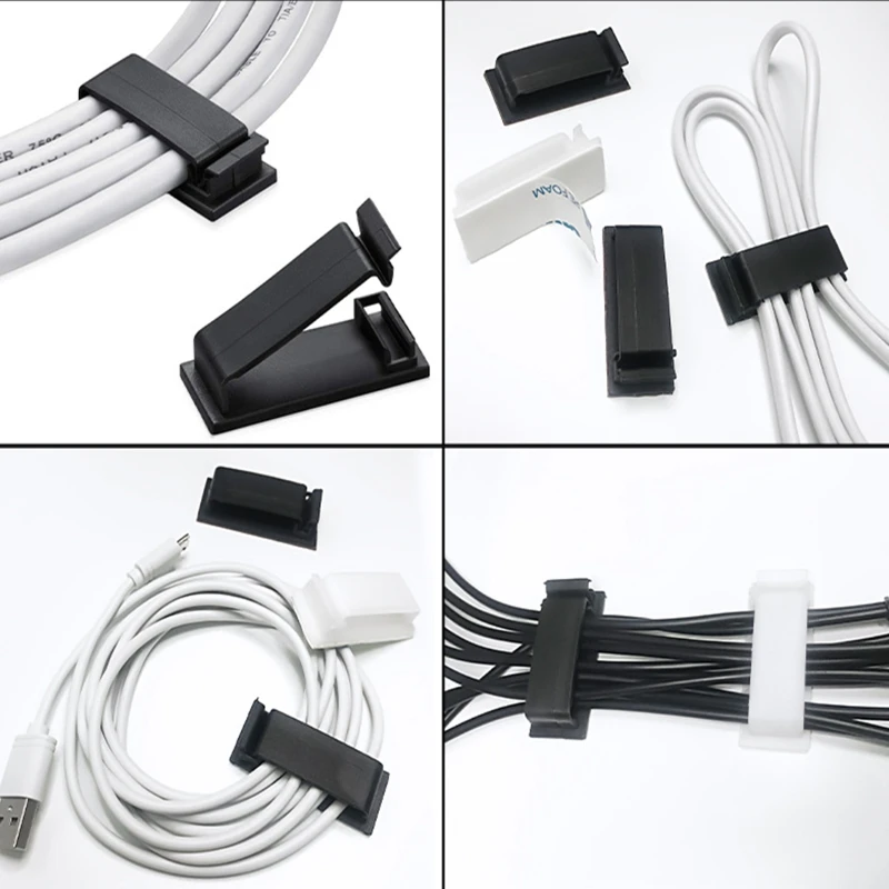 50/100pcs Cable Clips Organizer Drop Wire Holder Cord Management Self-Adhesive Cable Fixed Clamp Wire Keeper Easy Drop Shipping
50/100pcs Cable Clips Organizer Drop Wire Holder Cord Management Self-Adhesive Cable Fixed Clamp Wire Keeper Easy Drop Shipping