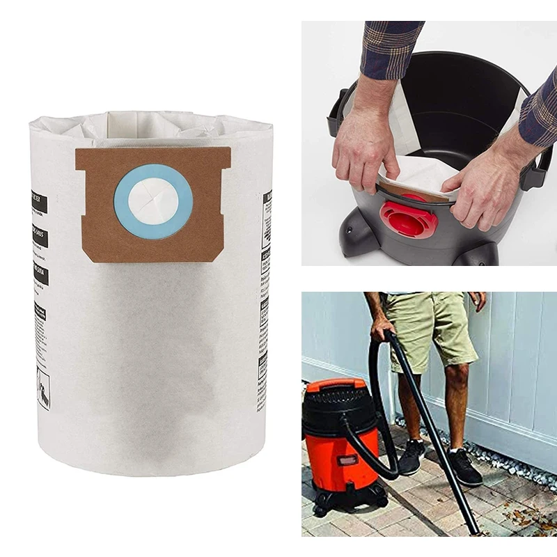Replacement Wet/Dry Vacuum Bags Dust Bags for Shop-Vac Ridgid 5-8 Gallon Vacuum 9066100 90661 906-61
Replacement Wet/Dry Vacuum Bags Dust Bags for Shop-Vac Ridgid 5-8 Gallon Vacuum 9066100 90661 906-61