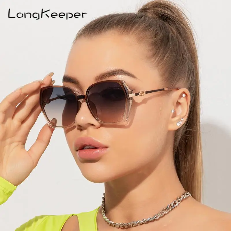 

Long Keeper Fashion Sunglasses Women Vintage Metal Design Square Sun Glasses Luxury Unisex Driving Uv Eyewear Oculos De Sol