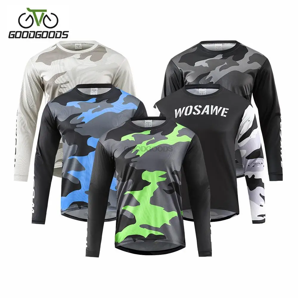 WOSAWE Bicycle Cross Country Long Sleeve Quick Dry Top Mountain Bike Cross Country Downhill Suit Motorcycle Sweatshirt 5 Colors
WOSAWE Bicycle Cross Country Long Sleeve Quick Dry Top Mountain Bike Cross Country Downhill Suit Motorcycle Sweatshirt 5 Colors