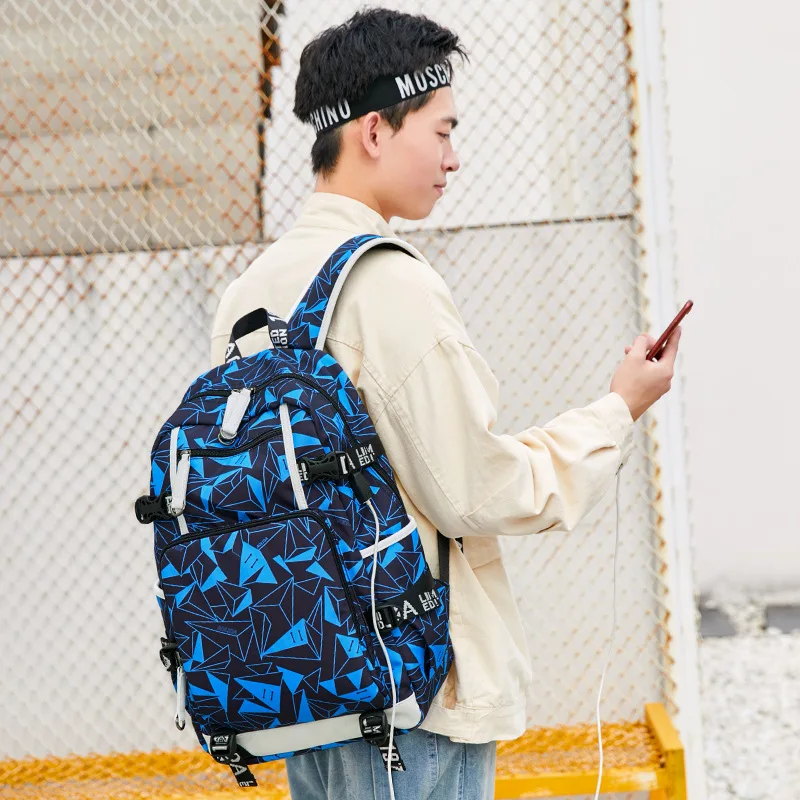 1Pcs Men's Simple Casual Backpack Fashion Exquisite Print Student Schoolbag Ins Korean Version Of The Leisure Shoulder Bags
1Pcs Men's Simple Casual Backpack Fashion Exquisite Print Student Schoolbag Ins Korean Version Of The Leisure Shoulder Bags