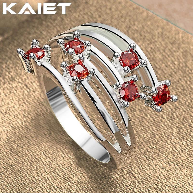 KAIET Fashion Silver Color Red Dot Crystal 7-10# Ring Wedding Party Charm Accessories For Women Jewelry
KAIET Fashion Silver Color Red Dot Crystal 7-10# Ring Wedding Party Charm Accessories For Women Jewelry