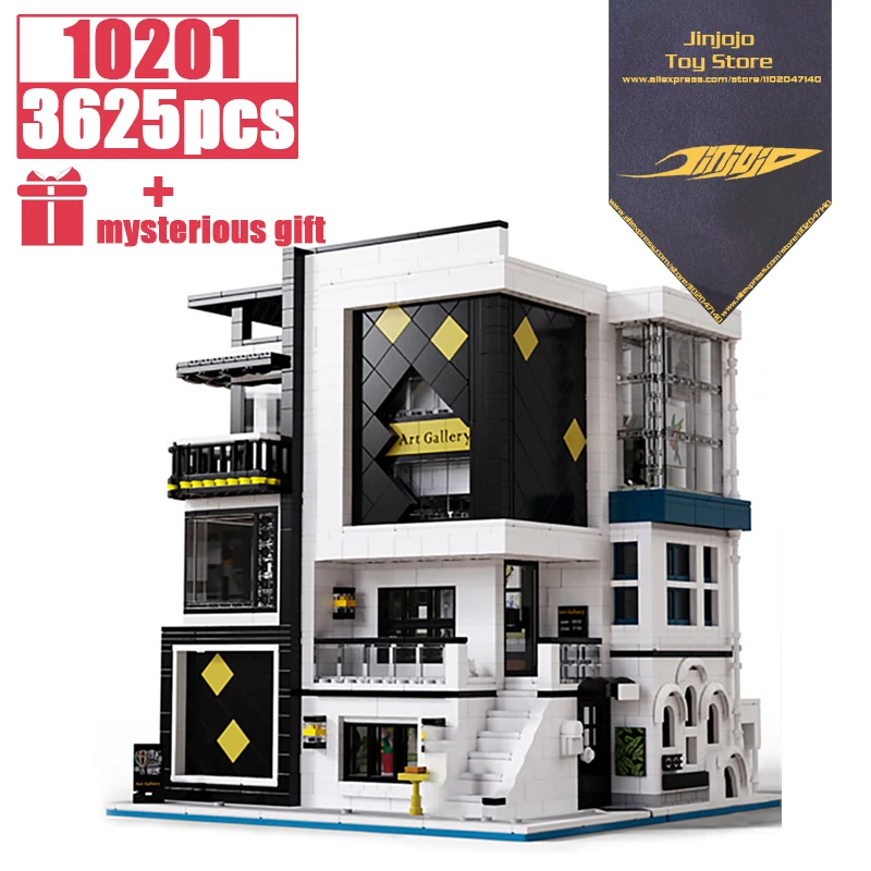 DIY Toy For Friends Adult Birthday Gift Technical MOC Architecture Set Building Blocks Expert Art Gallery Street View Brick 
DIY Toy For Friends Adult Birthday Gift Technical MOC Architecture Set Building Blocks Expert Art Gallery Street View Brick