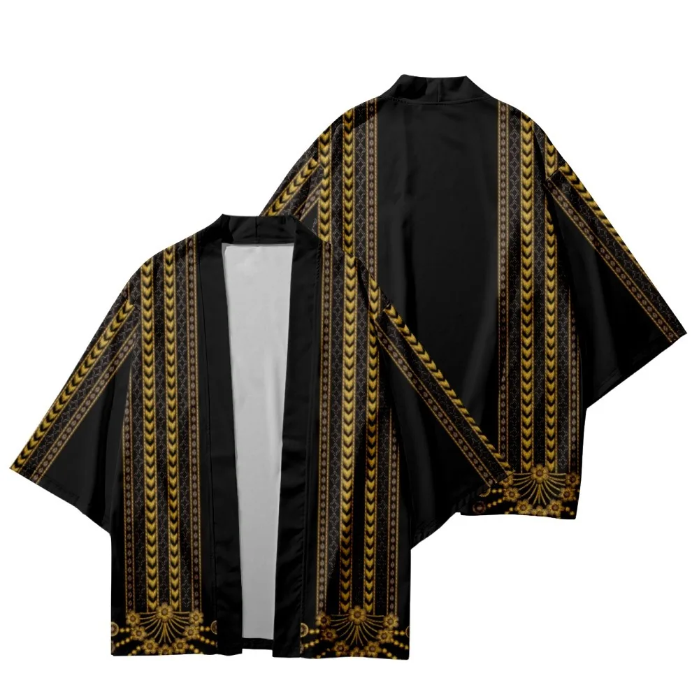 Man Yukata Haori Black Striped Print Cardigan Samurai Jacket Men's Kimono And Shorts Streetwear Men Japanese Blouse Shirt
Man Yukata Haori Black Striped Print Cardigan Samurai Jacket Men's Kimono And Shorts Streetwear Men Japanese Blouse Shirt