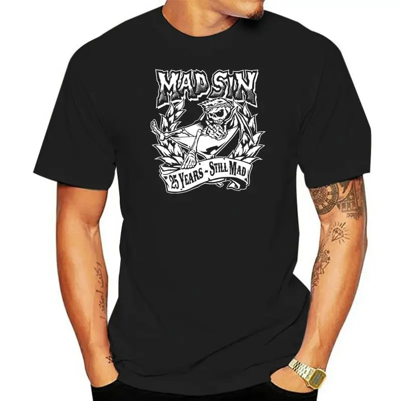 Mad Sin Punk Rock Metal Band Logo Men's Black Free Shipping T-Shirt Size S-3XL Male Best Selling T Shirt Chinese Style
Mad Sin Punk Rock Metal Band Logo Men's Black Free Shipping T-Shirt Size S-3XL Male Best Selling T Shirt Chinese Style