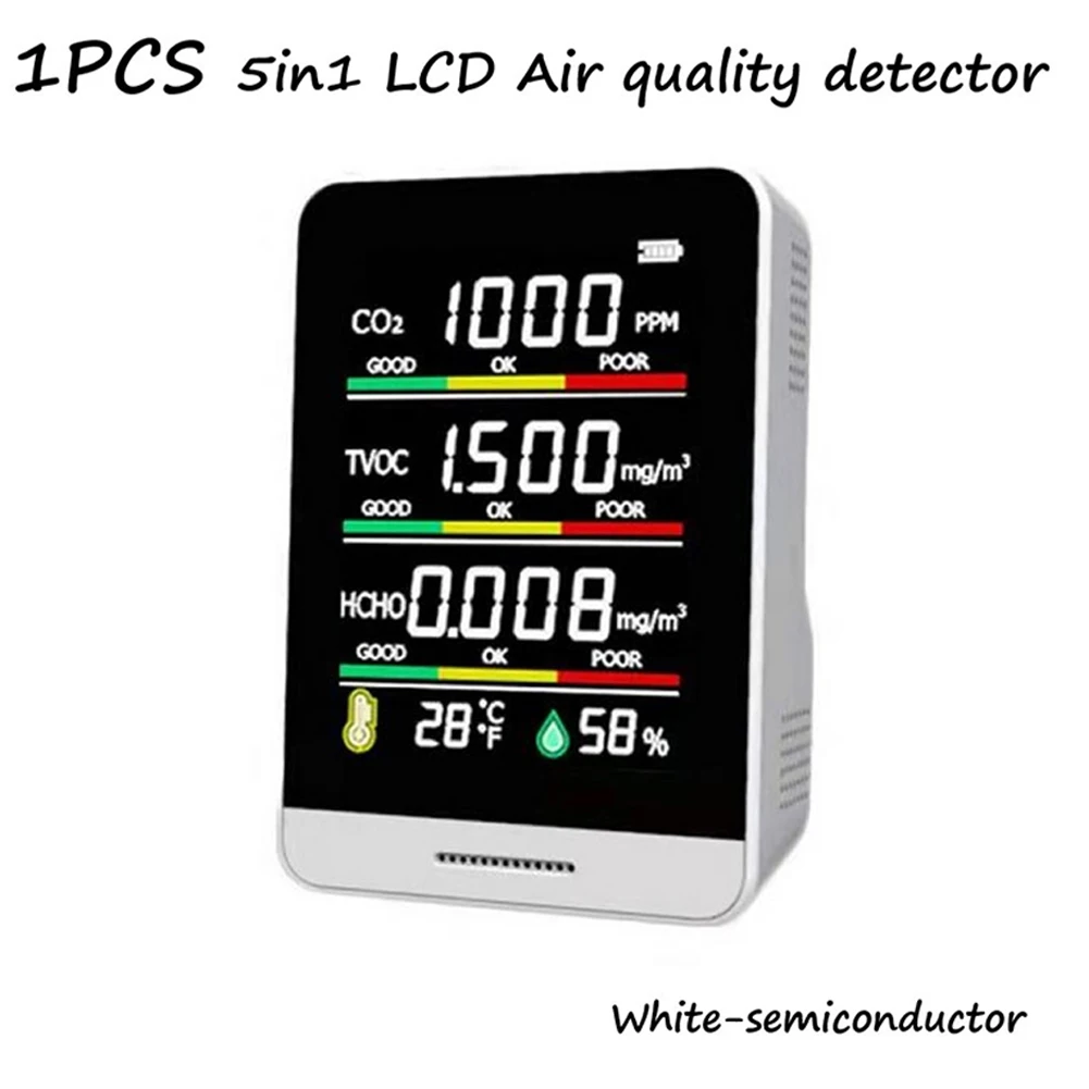 Digital CO2 Tvoc Detector Temperature And Humidity Sensor Air Quality Monitor Carbon Monoxide //////////////////////////////////
Digital CO2 Tvoc Detector Temperature And Humidity Sensor Air Quality Monitor Carbon Monoxide //////////////////////////////////