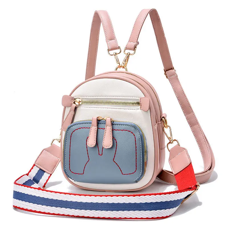 Fashion Women Cute Wind Mini Leather Backpacks Wide Shoulder Straps Multifunction Ins Girls Casual Backpack Bolso Mujer 822A1619
Fashion Women Cute Wind Mini Leather Backpacks Wide Shoulder Straps Multifunction Ins Girls Casual Backpack Bolso Mujer 822A1619