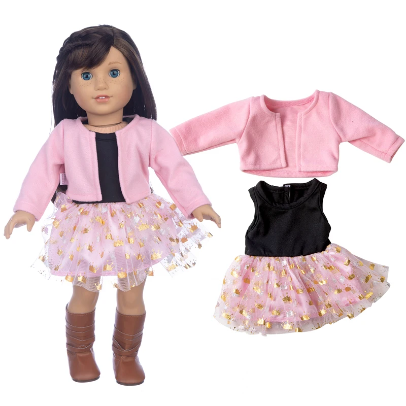18 Inch American Og Girls Doll Clothes Coat Shirt Lace Skirt 43cm Baby Dolls Dress Children Girl's Gifts Toys Wear
18 Inch American Og Girls Doll Clothes Coat Shirt Lace Skirt 43cm Baby Dolls Dress Children Girl's Gifts Toys Wear