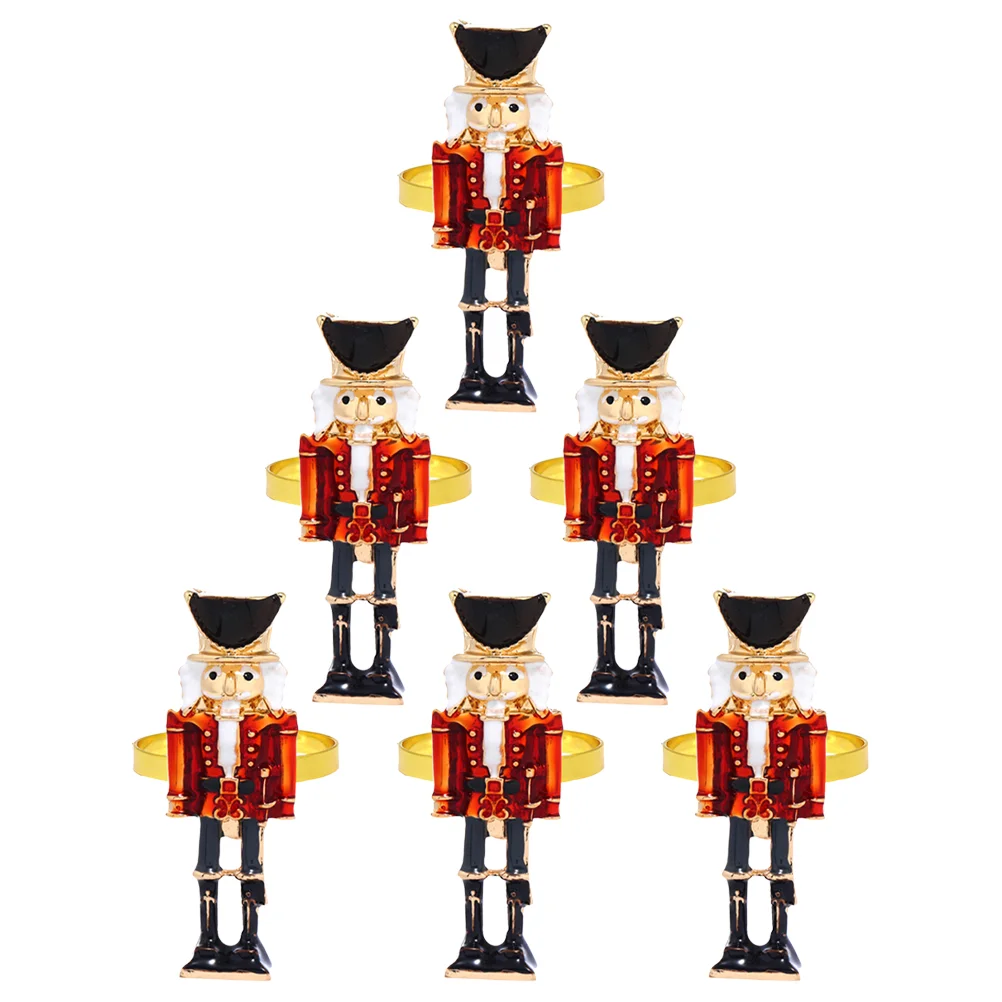 Metal Nutcracker Napkin Rings Soldier Table Holder Rings for Christmas Holiday New Year Wedding Party Table Decoration
Metal Nutcracker Napkin Rings Soldier Table Holder Rings for Christmas Holiday New Year Wedding Party Table Decoration
