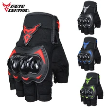 MOTOCENTRIC Summer Motorcycle Gloves Half Finger Breathable Motorcyclist Gloves ATV MTB Cycling Gloves Anti-fall Palm Guard Moto