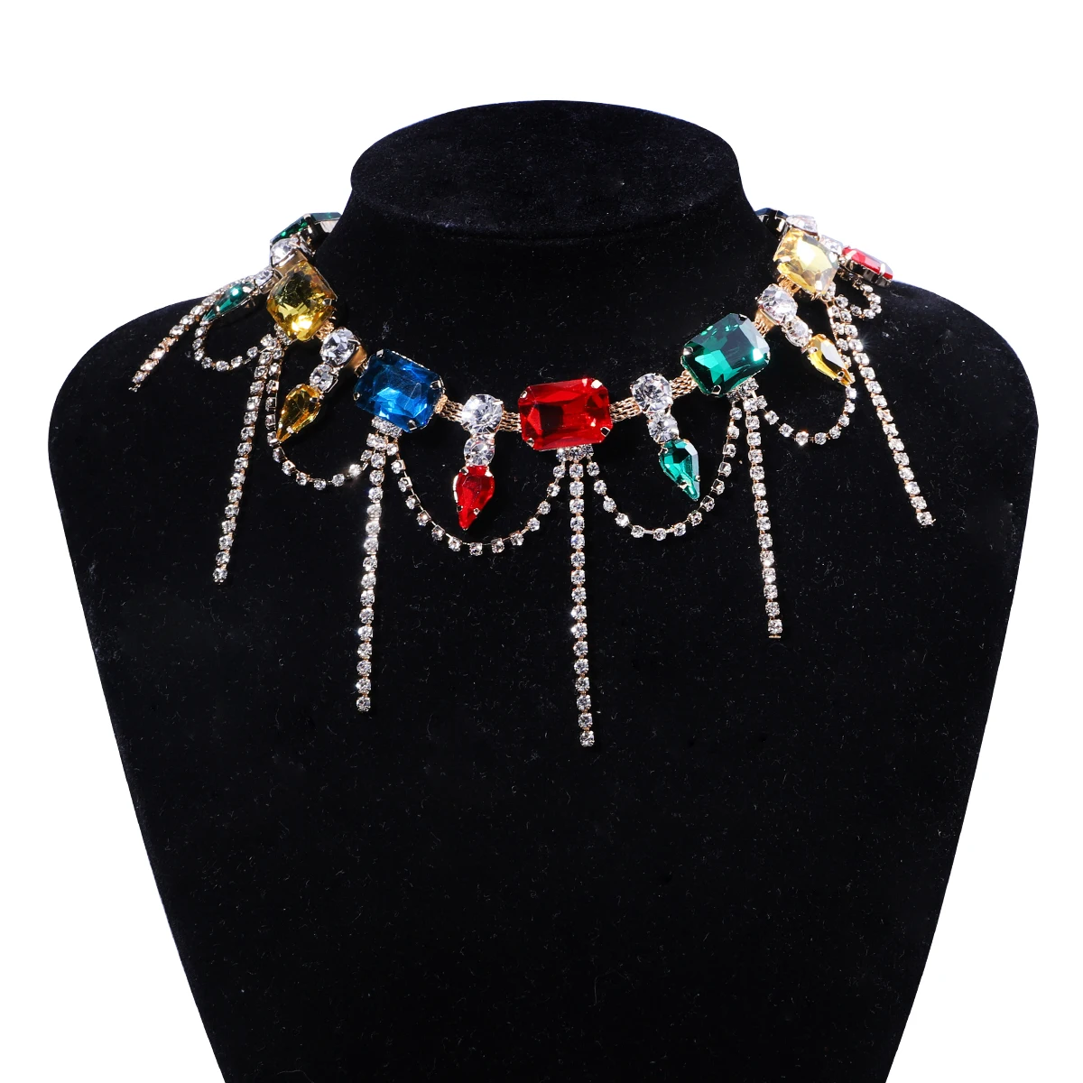 Girlgo Women Colored Tassel Necklace Tassel Charm Multi-layer Clavicle Necklace Party Gift Jewelry
Girlgo Women Colored Tassel Necklace Tassel Charm Multi-layer Clavicle Necklace Party Gift Jewelry