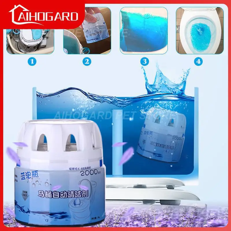 

Toilet Cleaner Automatic Flush Toilet Cleaner Helper Blue Bubble Cleaning Deodorizes Bathroom Restroom Cleaner