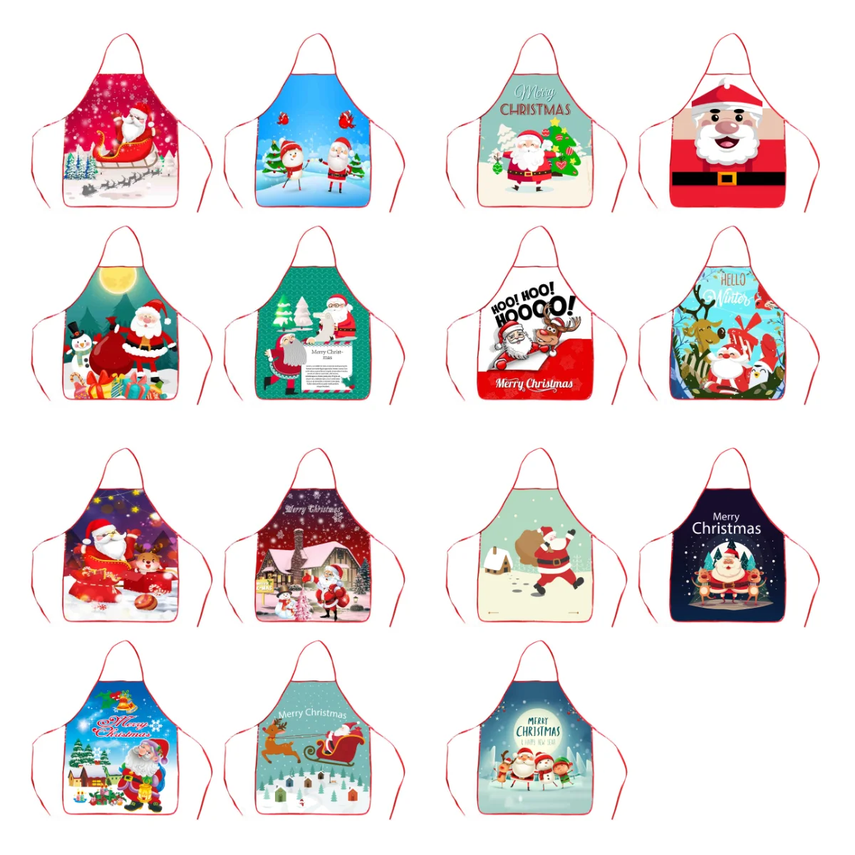 NEW Apron 60*80CM Santa Claus Apron Christmas Tree Dinner Decoration Men and Women Home Kitchen Cooking Baking Oil-proof Apron 
NEW Apron 60*80CM Santa Claus Apron Christmas Tree Dinner Decoration Men and Women Home Kitchen Cooking Baking Oil-proof Apron