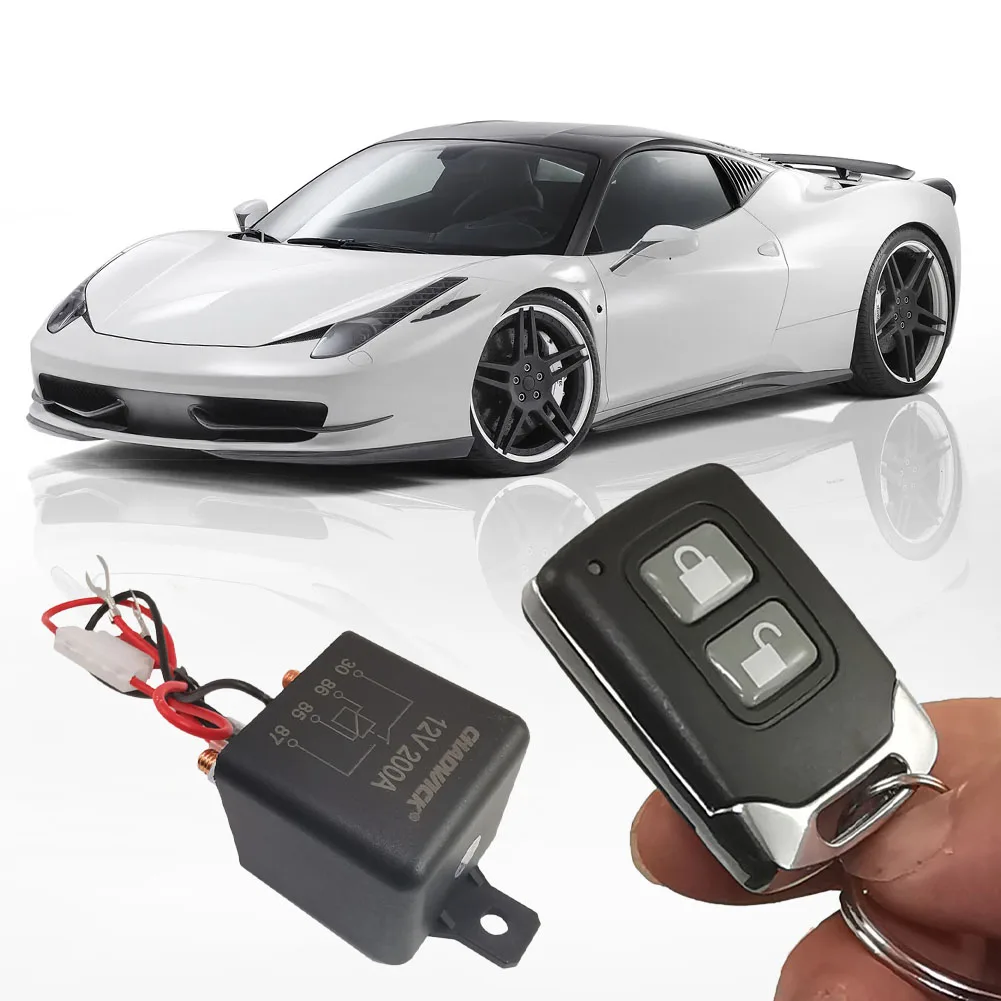 12V 200A Universal Battery Switch Relay Integrated Wireless Remote Control Disconnect Cut Off Isolator Master Switches
12V 200A Universal Battery Switch Relay Integrated Wireless Remote Control Disconnect Cut Off Isolator Master Switches