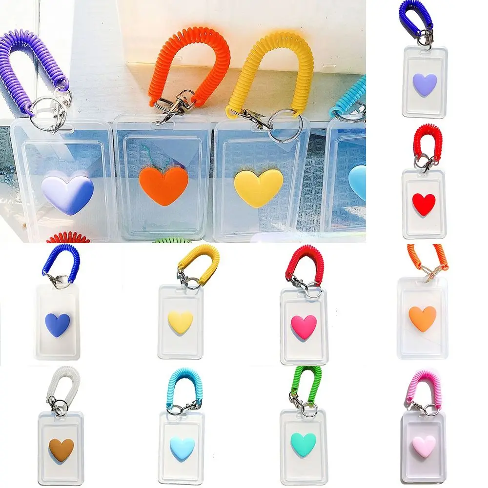 Love Heart Women Card Cover with Keychain Transparent Card Hold Access Card Protective Case
Love Heart Women Card Cover with Keychain Transparent Card Hold Access Card Protective Case