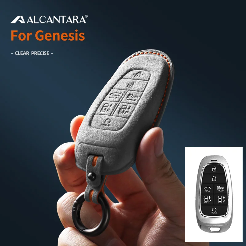 Alcantara Suede Car Key Case Full Cover Holder For 2020-2021 Genesis Hyundai Sonata Nexo DN8 Santa Fe TM Tucson NX4 Staria Loniq
Alcantara Suede Car Key Case Full Cover Holder For 2020-2021 Genesis Hyundai Sonata Nexo DN8 Santa Fe TM Tucson NX4 Staria Loniq