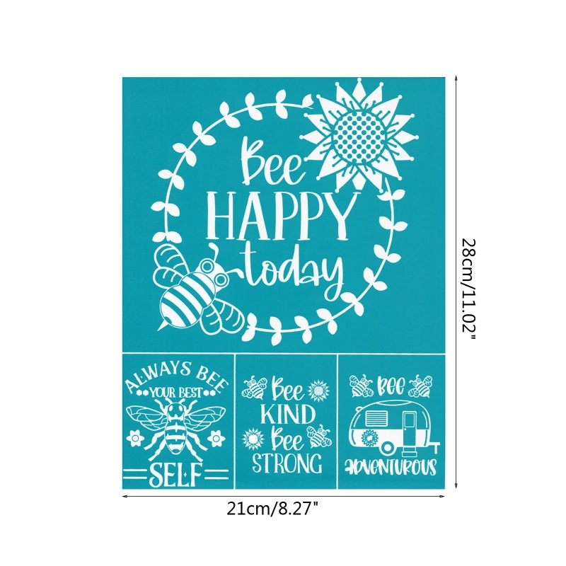 Самоклеящиеся трафареты Bee Happy Today для шелкографии, сетчатые переводы, рукоделие, для изготовления футболок, подушек, тканевых сумок «сделай ...
Самоклеящиеся трафареты Bee Happy Today для шелкографии, сетчатые переводы, рукоделие, для изготовления футболок, подушек, тканевых сумок «сделай ...