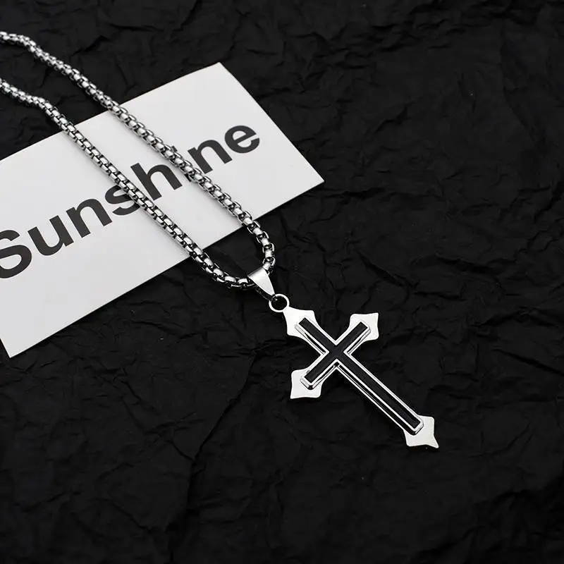 Fashion Men's Cross Chain Necklace Personalized Cross Jewelry Religious Pendant Necklace for Men Birthday Anniversary Gift
Fashion Men's Cross Chain Necklace Personalized Cross Jewelry Religious Pendant Necklace for Men Birthday Anniversary Gift