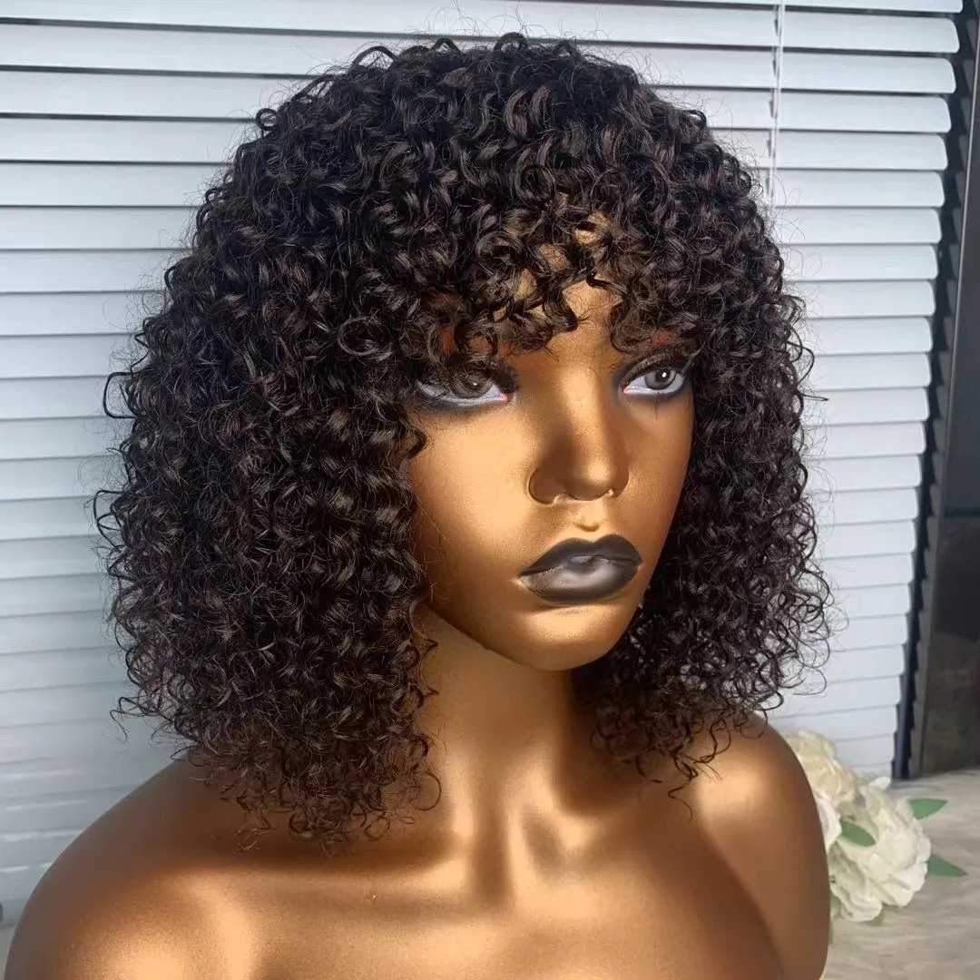 Kinky Curly Short Bob Wigs Lace Human Hair Wigs Pre Plucked Deep Curly Brazilian Remy Hair Lace Full Machine Bob Wig
Kinky Curly Short Bob Wigs Lace Human Hair Wigs Pre Plucked Deep Curly Brazilian Remy Hair Lace Full Machine Bob Wig