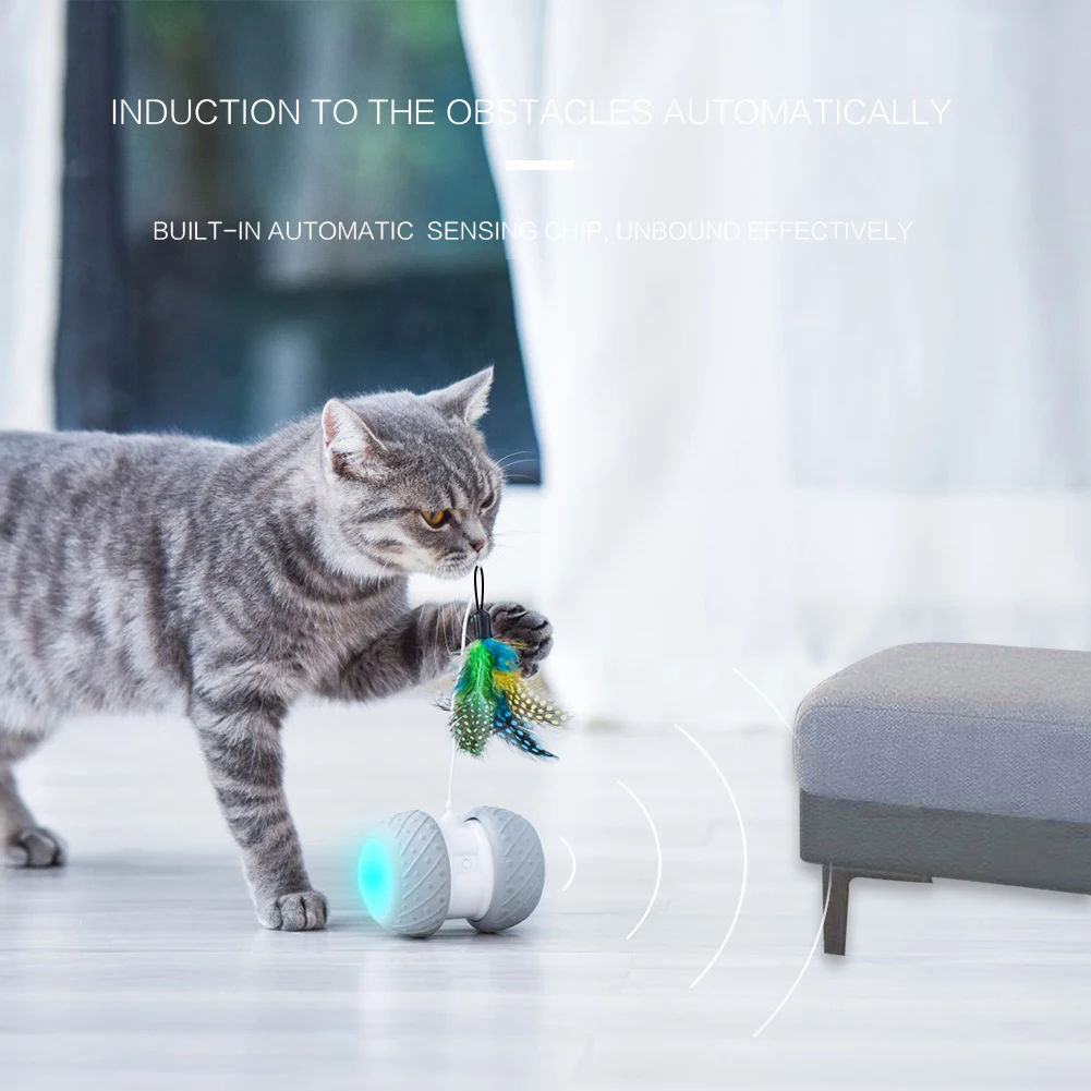 Automatic Electronic Cat Toys Interactive Rotating Running Funny Exercise Pet Kitten Training LED Teaser Stick Feather Toys
Automatic Electronic Cat Toys Interactive Rotating Running Funny Exercise Pet Kitten Training LED Teaser Stick Feather Toys