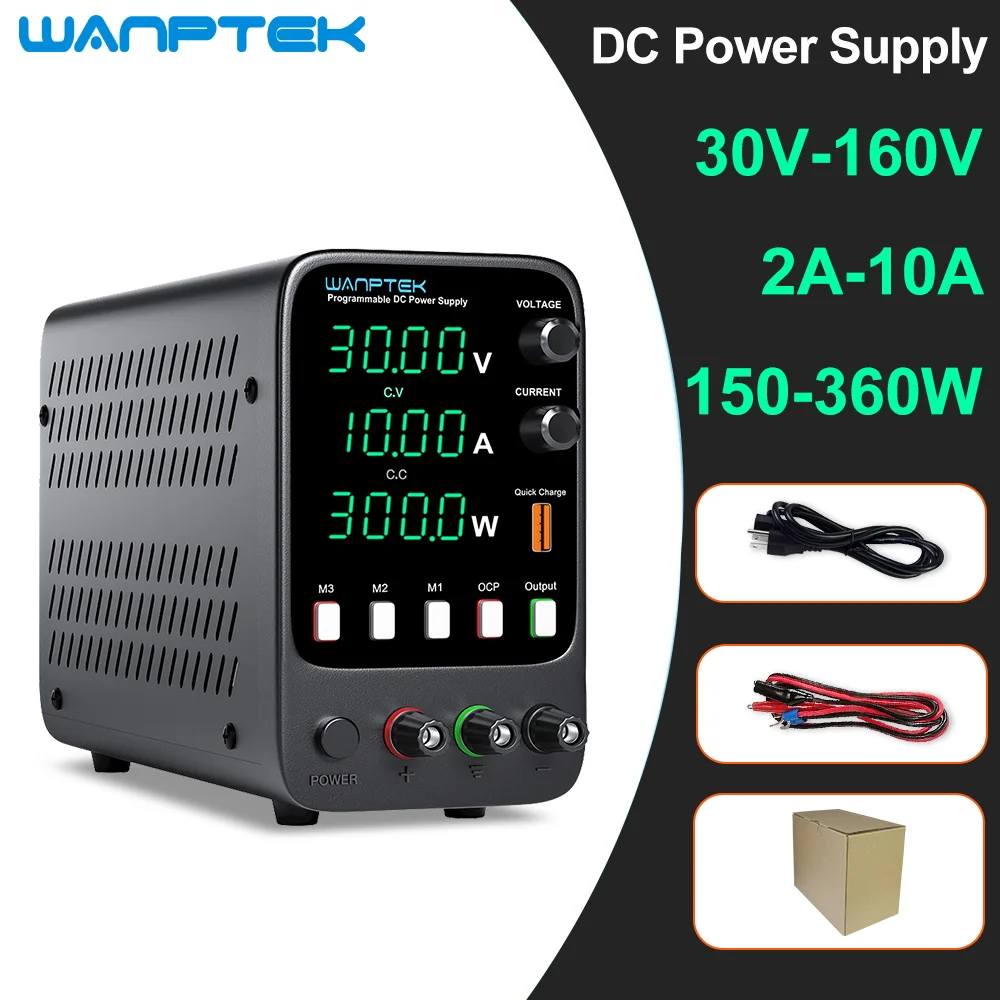 Регулируемый источник питания постоянного тока Wanptek, 30 В, 10 А, 60 В, 5 А, лабораторный Настольный стабилизированный источник питания, регулятор переключателя напряжения 120 В, 3 А, 220 В, 110 В
Регулируемый источник питания постоянного тока Wanptek, 30 В, 10 А, 60 В, 5 А, лабораторный Настольный стабилизированный источник питания, регулятор переключателя напряжения 120 В, 3 А, 220 В, 110 В