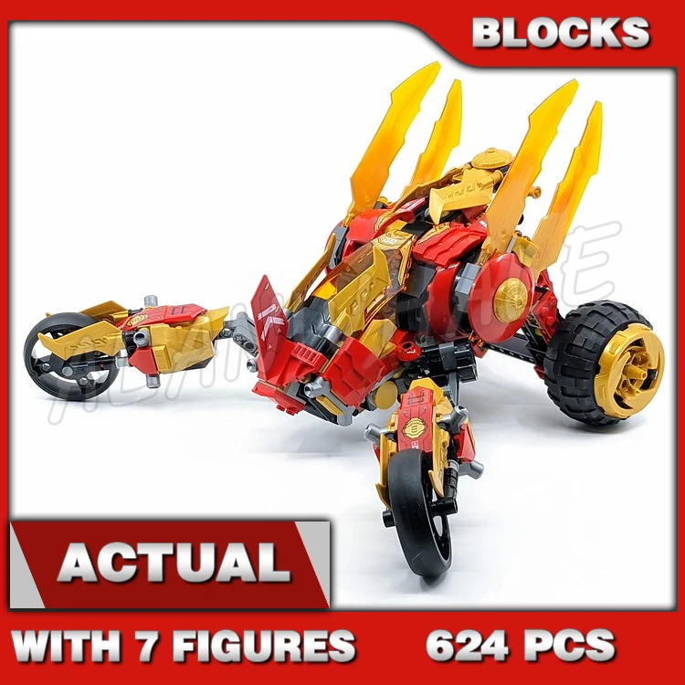 624pcs Shinobi Crystallized Kai's Golden Dragon Raider Buggy-style Car Walker 60012 Building Blocks Toys Compatible With Model
624pcs Shinobi Crystallized Kai's Golden Dragon Raider Buggy-style Car Walker 60012 Building Blocks Toys Compatible With Model