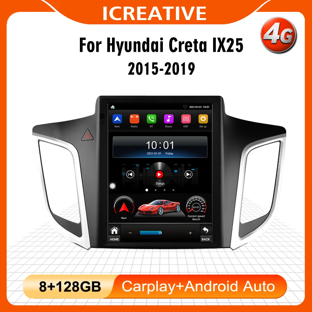 2 Din Car Radio For Hyundai Creta IX25 2015-2019 Android 4G Carplay Tesla Touch Screen GPS Navigation Multimedia Player Stereo
2 Din Car Radio For Hyundai Creta IX25 2015-2019 Android 4G Carplay Tesla Touch Screen GPS Navigation Multimedia Player Stereo