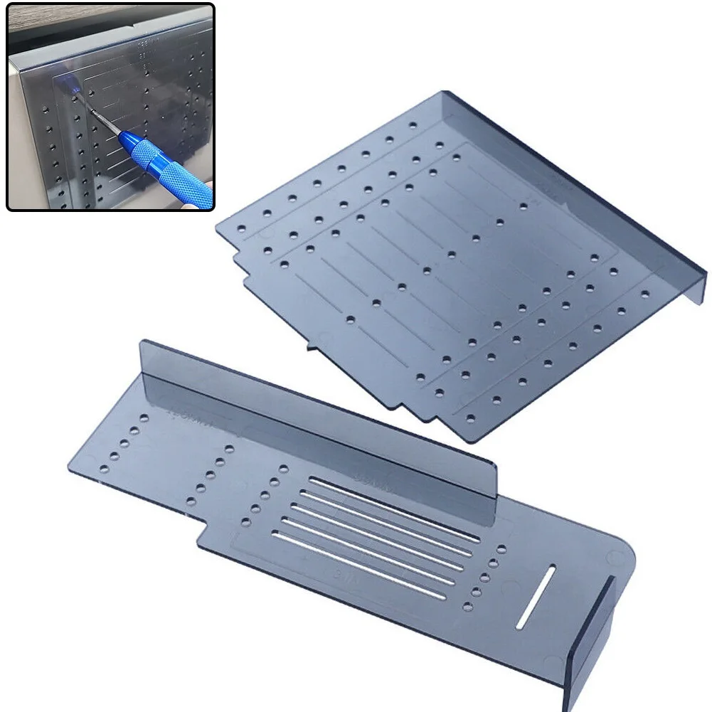 2pcs Punching Locator Drawer Cabinet Knob Handle Pull Drill Mounting Template Drill Template Guide Kit Jig Tool Woodworking Tool
2pcs Punching Locator Drawer Cabinet Knob Handle Pull Drill Mounting Template Drill Template Guide Kit Jig Tool Woodworking Tool