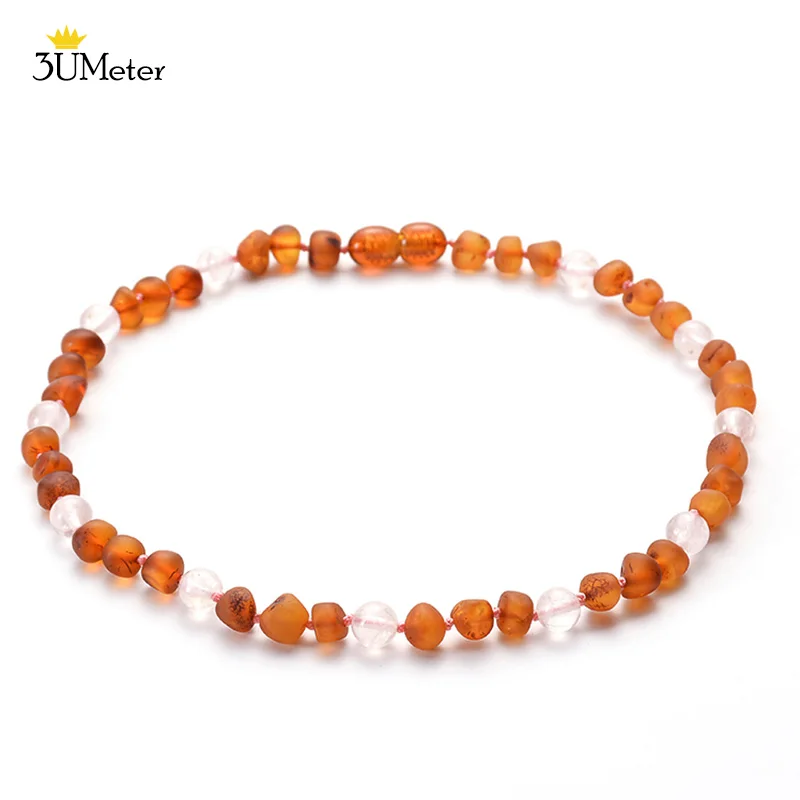 

Pop Amber Teething Necklaces for Baby Certificated Baltic Ambers Necklace Handmade Natural Stone Jewelry Gift Safe And Durable