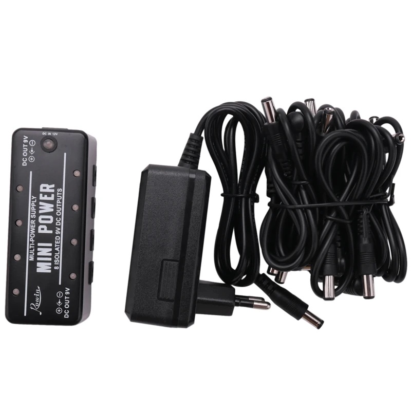 Lef-329 Guitar Power Supply 8 Isolated 9V Dc Outputs Lef-329 Mini Power With Cables Adapter For Guitar Effect Pedal (Eu Pl
Lef-329 Guitar Power Supply 8 Isolated 9V Dc Outputs Lef-329 Mini Power With Cables Adapter For Guitar Effect Pedal (Eu Pl