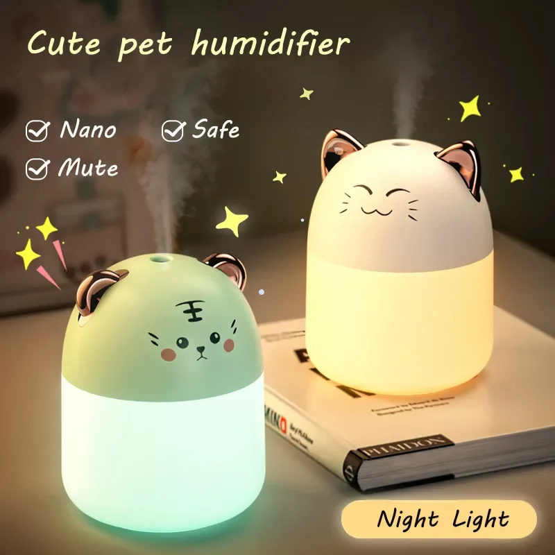 Cute Pet Air Humidifier Aromatherapy Diffuser With Night Light Nebulizer Mist Maker For Home Essential Oil Diffuser
Cute Pet Air Humidifier Aromatherapy Diffuser With Night Light Nebulizer Mist Maker For Home Essential Oil Diffuser