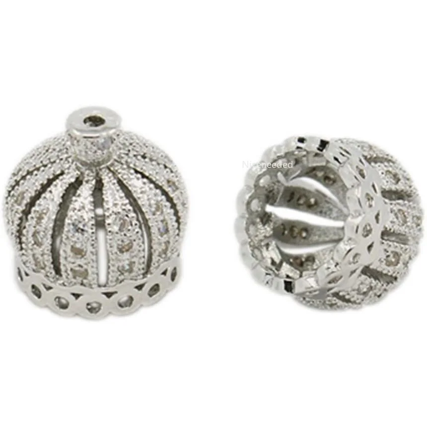 10pcs Platinum Color Cubic ia Pave King Queen Crown Beads Bracelet Connector Spacer Charm Beads Brass Loose Beads for Bracelet
10pcs Platinum Color Cubic ia Pave King Queen Crown Beads Bracelet Connector Spacer Charm Beads Brass Loose Beads for Bracelet