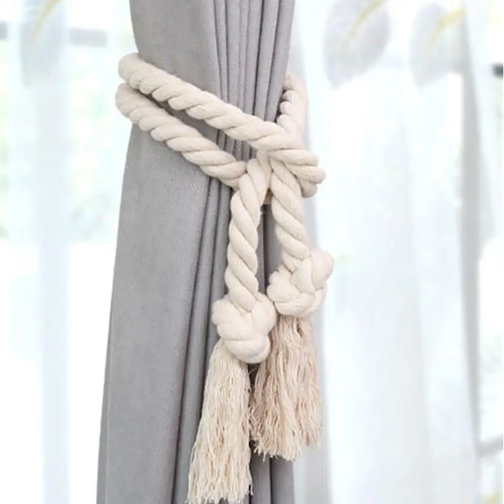 Practical Curtain Holders Delicate Portable Cotton Flax Stylish Curtain Tiebacks Durable Curtain Tiebacks for Home
Practical Curtain Holders Delicate Portable Cotton Flax Stylish Curtain Tiebacks Durable Curtain Tiebacks for Home