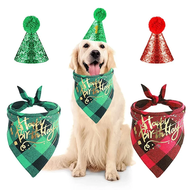 Dog Birthday Bandana Scarf with Cute Bling Hat Pet Party Supplies Boy and Girl for Small Medium Large Dogs
Dog Birthday Bandana Scarf with Cute Bling Hat Pet Party Supplies Boy and Girl for Small Medium Large Dogs