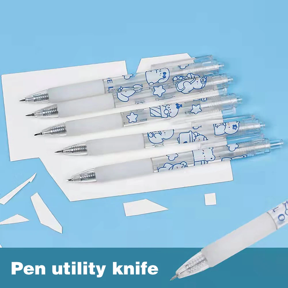 2Pcs Press Cartoon Bear Art Utility Knife Pen Cutting Paper Precision Tool Craft Scrapbooking Sticker Cutter School Supplies
2Pcs Press Cartoon Bear Art Utility Knife Pen Cutting Paper Precision Tool Craft Scrapbooking Sticker Cutter School Supplies